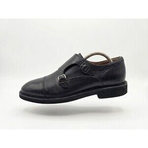 Hugo Boss Jerad Double Monk Strap Black Leather Dress Mens Shoes Sz 9   $350